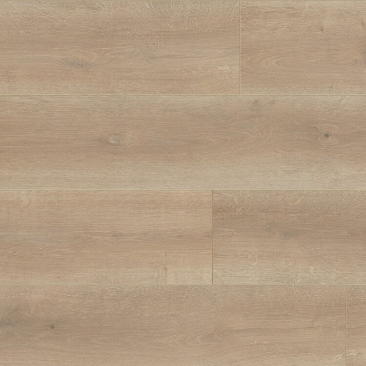 licht beige eiken vloer met brede planken en subtiele houtnerfstructuur zonder opvallend patroon