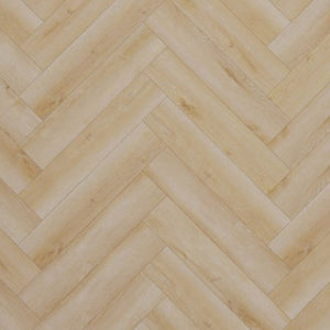 licht eiken visgraatvloer met subtiele houtnerfstructuur en zachte beige ondertoon