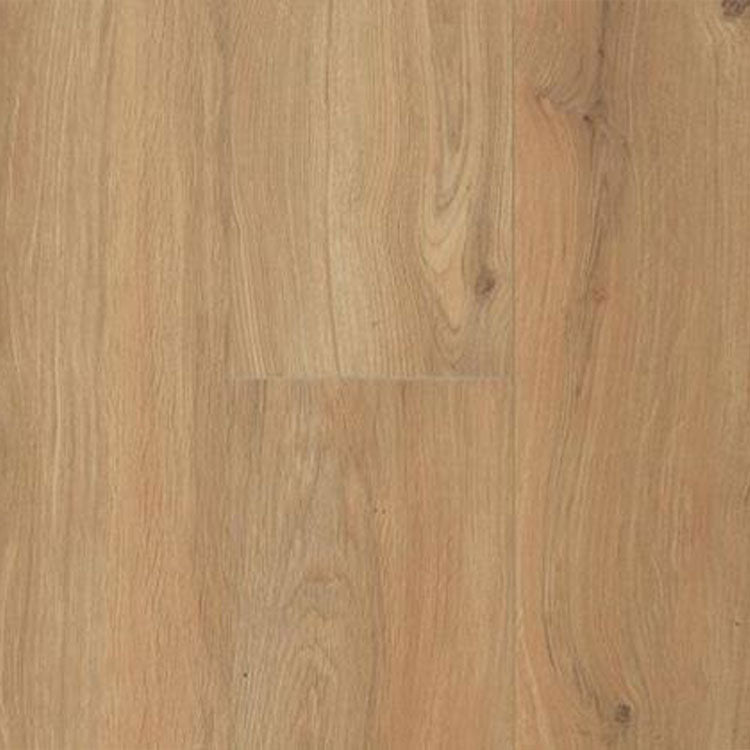lichte beige eiken vloer met zachte houtnerfstructuur en subtiele knoesten in brede planken