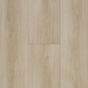 lichte beige eiken vloer met brede planken en een fijne houtnerfstructuur in rechte lengterichting