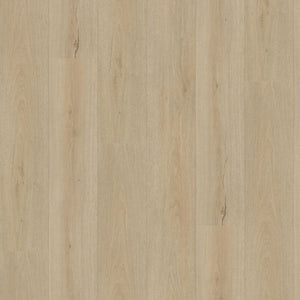 lichte beige eiken vloer met smalle planken en subtiele houtstructuur in rechte patroon