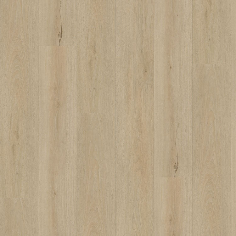 lichte beige eiken vloer met smalle planken en subtiele houtstructuur in rechte patroon