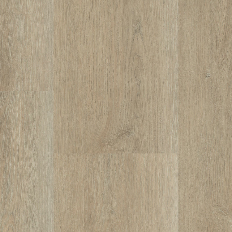 licht beige eiken vloer met fijne houtnerf structuur en subtiele knoesten in brede planken patroon