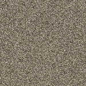taupe gekleurd tapijt met dichtgesponnen poolstructuur en gemêleerde uitstraling in lichte en donkere tinten