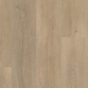 licht beige eiken vloer met subtiele houtstructuur en matte afwerking, brede planken zonder zichtbare noesten, natuurlijk en rustig patroon