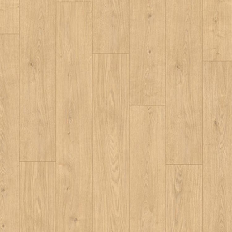 lichte beige eiken vloer met smalle planken en subtiele houtnervenstructuur