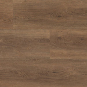 donker bruin eiken vloer met subtiele houtnerfstructuur en natuurtinten in brede planken met matte afwerking