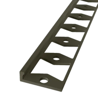 In-egaliseer eindprofiel 4,5mm PVC brons lang