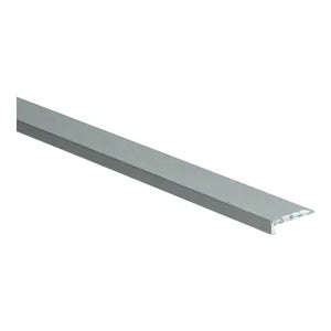 Hoeklijnprofiel Zelfklevend 4 mm t.b.v. PVC Klik Zilver Geborsteld