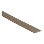 overgangsprofiel in licht grijs bruin eiken look met fijne houtstructuur en licht gebogen afwerking