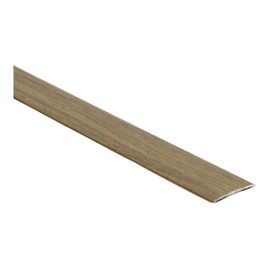 dunne overgangsstrip in licht bruin eiken met subtiele houtstructuur en matte afwerking