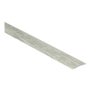 lichte grijs eiken decoratieve aluminium afwerkingsstrip met houtnerfstructuur voor vloerbedekking en laminaat