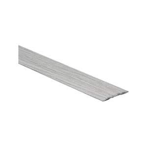 licht grijs eiken kleurige overgangsstrip met subtiele houtstructuur en afgeronde rand, voor vloerafwerking