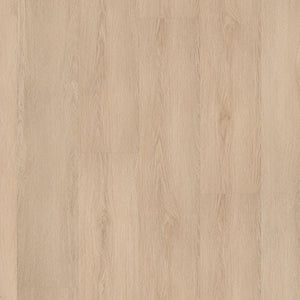 lichte vloer met brede planken in licht beige eiken, fijne houtnerfstructuur, natuurlijke houttekening met subtiele knoesten