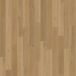 lichte beige eiken vloer met rechte planken en fijne, subtiele houtstructuur zonder zichtbaar patroon