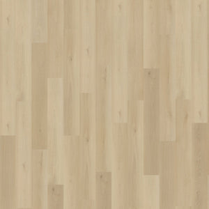 lichte vloer met brede planken in een licht beige eiken kleur met een subtiele houtnerfstructuur