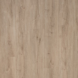 lichte beige eiken vloer met natuurlijke houtstructuur en subtiele noesten in brede planken