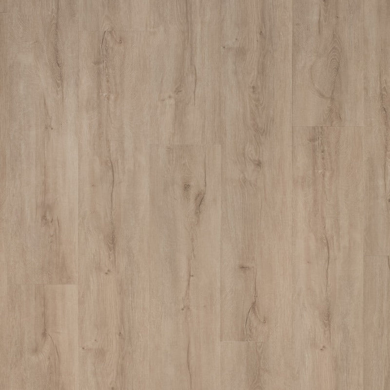 lichte beige eiken vloer met natuurlijke houtstructuur en subtiele noesten in brede planken
