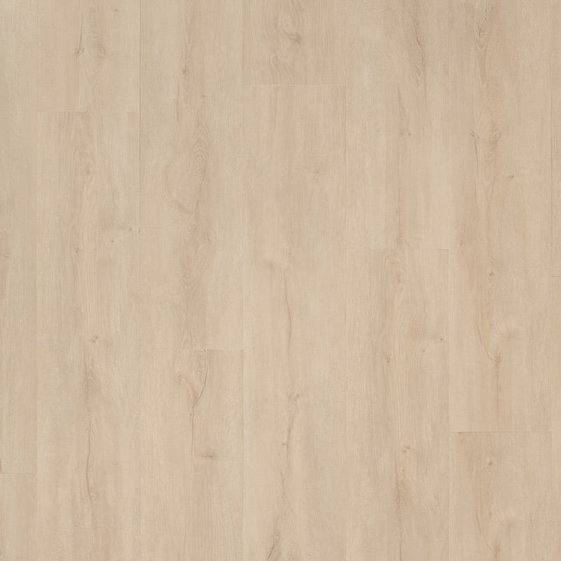 lichte beige eiken vloer met rechte planken en een subtiele houtnerfstructuur zichtbaar