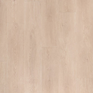 licht beige eiken vloer met brede planken en subtiele houtnerfstructuur