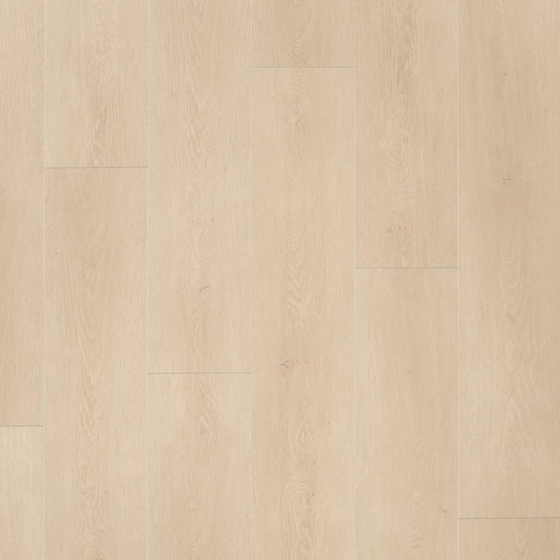 licht beige eiken vloer met brede planken en subtiele houtstructuur in matte afwerking