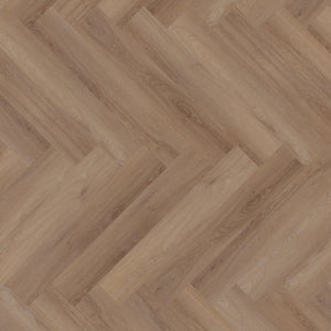 licht eiken visgraatvloer met brede planken en natuurlijke houtstructuur in warme beige tonen
