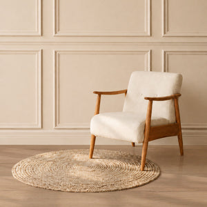 licht beige eiken vloer met subtiele noesten en een fijne, natuurlijke houtstructuur zonder opvallend patroon