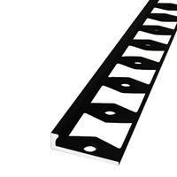 In-egaliseer eindprof tot 4,5mm PVC zwart lang