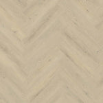 licht beige eiken visgraatvloer met subtiele houtstructuur en zachte nerven