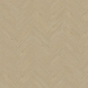 licht beige eiken vloer met visgraat patroon en subtiele houtstructuur