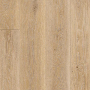 licht beige eiken vloer met een fijne houtnerfstructuur en brede planken
