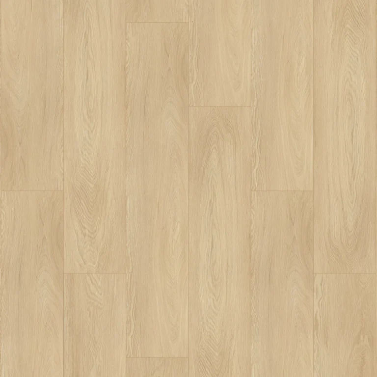 licht eiken vloer met rechte planken en fijne houtnerfstructuur in natuurlijke beige tinten