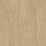 licht beige eiken vloer met middelgrote brede planken en natuurlijke houtnerfstructuur in een recht gelegd patroon
