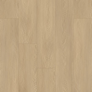 licht beige eiken vloer met middelgrote brede planken en natuurlijke houtnerfstructuur in een recht gelegd patroon