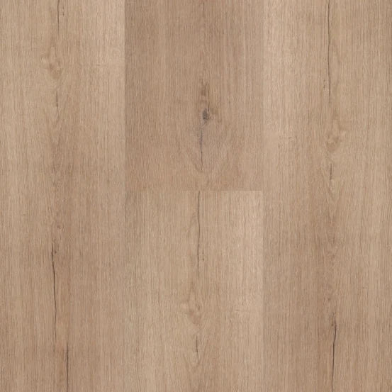 licht beige eiken vloer met rechte planken en subtiele houtnerven en noesten in natuurlijke structuur