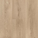 licht beige eiken vloer met subtiele houtnerfstructuur en brede planken