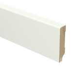 MDF Moderne plint 70x15 mm RAL 9010 + uitsparing