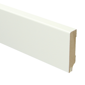 MDF Moderne plint 70x15 mm RAL 9010 + uitsparing