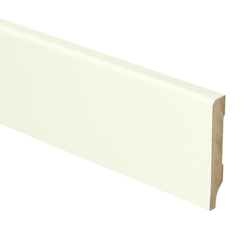 MDF Moderne plint 55x9 mm voorgelakt RAL 9010